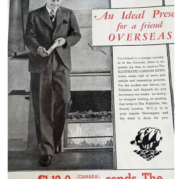 Vintage Illustrated London News Magazine Issue History October 12 1935 - Picture 3 of 16